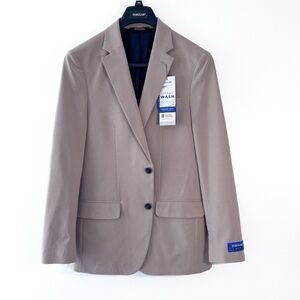 Haggar Smart Wash Comfort Tech Slim-Fit Tan Suit Sport Coat Jacket Men’s 40L NWT